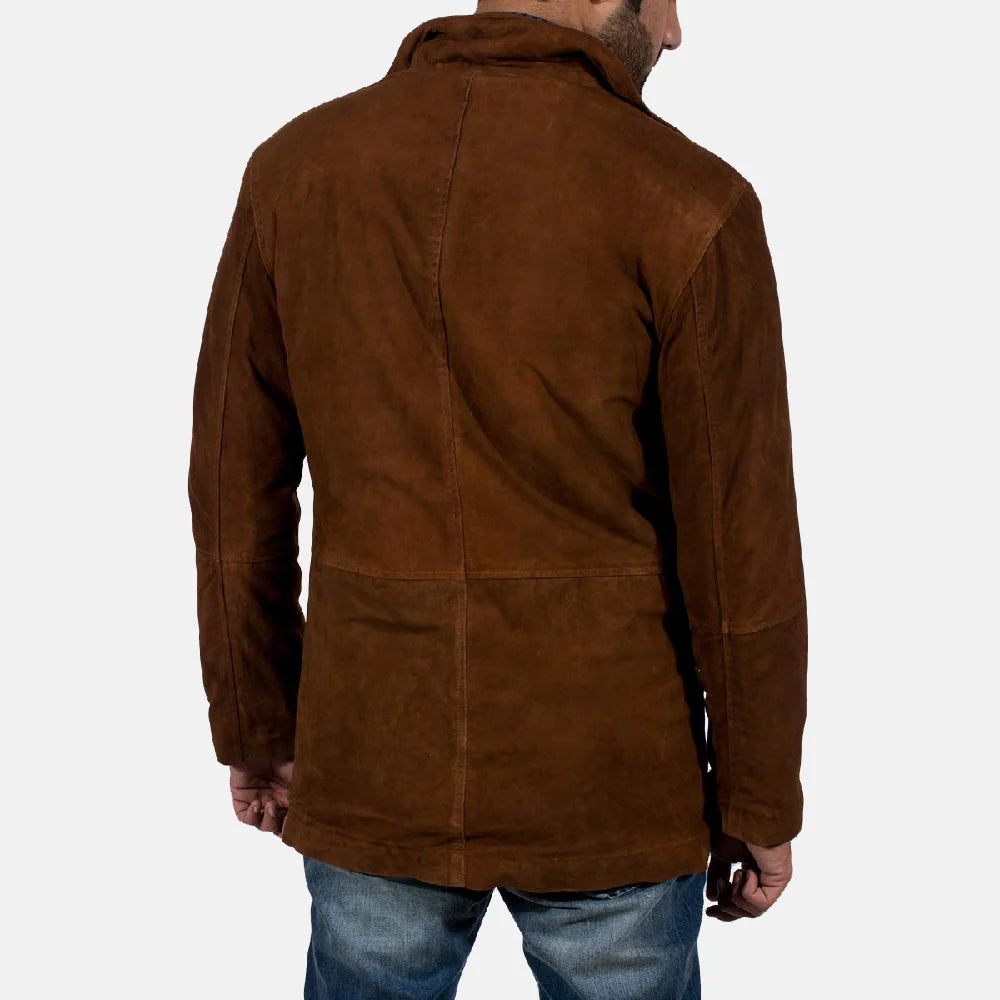 S Brown Suede Jacket
